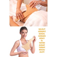 Feyza Design El Yapımı Ahşap Lenfatik Masaj Aleti, Doğal Vücut Şekillendirme