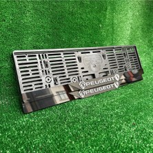 Pi Dekorasyon Lüx Pleksi Otomobil Plakalık Peugeot Yazılı