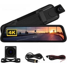 4K IPS Ekran Tam Dokunmatik 9.66” Dikiz Ayna Araç Içi Kamera (4k Ön 1080P Arka) | Carplay