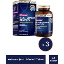 Nutraxin Womens Multivitamin Mineral Complex 60 Tablet 3 Adet