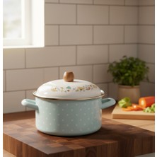 Emaye 3 Litre Emaye Tencere Yoğurt Bakraç Saklama Tenceresi