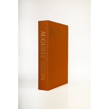 Rawliving Kumaş Kaplı Kahve Gold Rodin Dekoratif Kitap Kutu