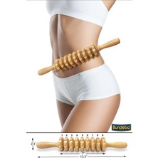 Feyza Design Ahşap El Rulosu Masaj Çubuğu, Tetik Noktası ve Vücut Terapisi