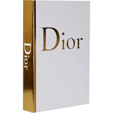 Beyaz Gold Dekoratif Kitap Kutu