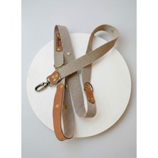 Balkonda Köpek Gezdirme Kayışı Tasması 2,5 cm Genişlik Kolon Kordon ve Deri