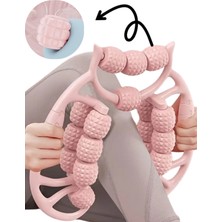 Feyza Design Renkli 18 Tekerlekli Masaj Aleti, Bacak Sıkıştırma ve Rahatlatıcı Kullanım