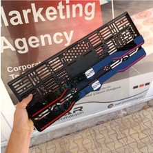 Pi Dekorasyon Seat- Seat Uyumlu  Logolu Tüm Araçlarla Uyumlu Pleksi Plakalık 2 Adet 1 Takım