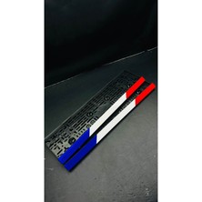 Pi Dekorasyon 3D Renkli Fransız Model Yazısız Takmatik Pleksi Plaka Lık