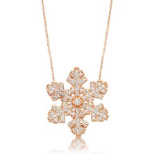 Inure Jewelry Gümüş Kar Tanesi Bayan Kolye