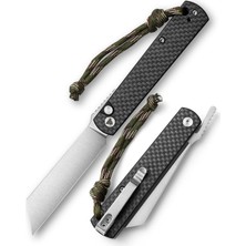 Trivisa Hydra-05 | Higonokami Düğmeli Kilit | Karbon Fiber ve G10 Sap | 10CR15COMOV Çelik Çakı | TY11-CG-10