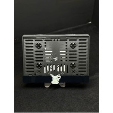 Pi Dekorasyon Motor Plakalık Beyaz Pikachu Lazer Kesim Pleksi