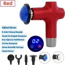 Feyza Design Şarjlı Çok Fonksiyonlu Isıtmalı Masaj Tabancası, Sıcak ve Soğuk Özellikli