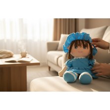 Renkli Düşler Atölyesi Mira Peluş Açık Mavi Bez Bebek 70 Cm/ Oyun Arkadaşı/ Oyuncak Peluş Bebek