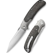 Trivisa Uma-05  | Titanyum Destek ve Başparmak Sapı | Karbon Fiber Saplar | S35VN Çelik Çakı | TY07-CT-S