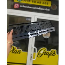 Pi Dekorasyon Sarkık Model Isime Özel Pleksi Plakalık
