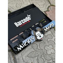 Pi Dekorasyon Mickey Mause Motorsiklet Plakalık Takmatik
