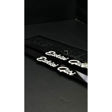 Pi Dekorasyon Lux Kişiye Özel 3D Pleksi Takmatik Plakalık K.atatürk Imza Stickerı Hediye