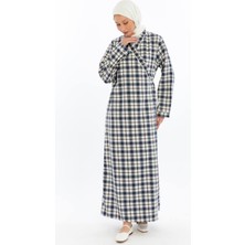 Melike Tekstil Pamuk Flanel Ekose Ev-Namaz Elbisesi