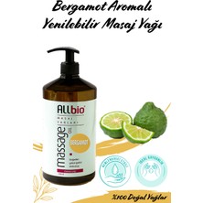 Feyza Design Doğal Bergamot Aromalı Masaj Yağı 1 Litre, Rahatlatıcı ve Ferahlatıcı