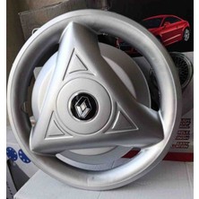 Yk Renault Toros Uyumlu 4x4 Üçgen Jant Kapağı 4'lü Takım Amblem Hediyeli