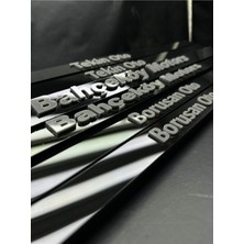 Pi Dekorasyon Kişiye Özel Pleksi Kabartma Takmatik Plakalık