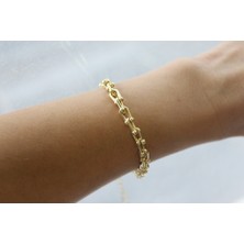 Nuit Kadın Çelik Bileklik Kararmaz 14K Altın Kaplama