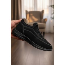 Enoch Hakiki Süet Deri  Dikişli Erkek Sneaker Ortopedik Taban