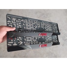 Pi Dekorasyon Honda Cıvıc Kabartma Yazılı Takmatik Pleksi Plakalık 2 Adet 3D Piano Black