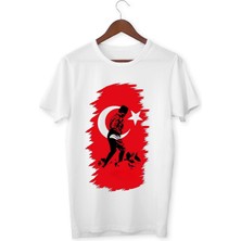 29 Ekim T-Shirt 23 Nisan Tişört Atatürk ve Türk Bayraklı Tişört Unisex Çocuk ve Yetişkin