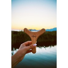 Feyza Design Y Form Ahşap Masaj Aleti, Doğal Lenf Drenaj ve Vücut Masajı