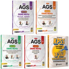 Yediiklim Yayınları 2026 Meb Ags Güncel Basım-Yeni Müfredat Video Anlatımlı Ders Notları Seti