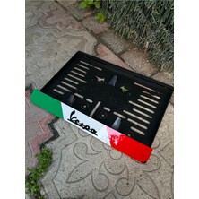 Pi Dekorasyon 3 Renk Vespa Motorsiklet Plakalık Italyan Model Takmatik Piaggio