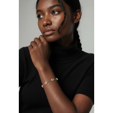 Xuping Kadın 14 K  Renkli Taşlı Yıldız Bileklik