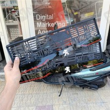 Pi Dekorasyon Pejo Uyumlu Logolu Tüm Araçlarla Uyumlu Pleksi Plakalık 2 Adet 1 Takım