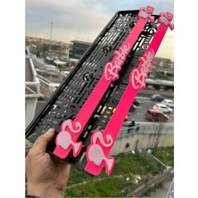 Pi Dekorasyon 5d Lazer Kesim Barbie Takmatik Oto Uyumlu Pleksi Plakalık 2 Adet