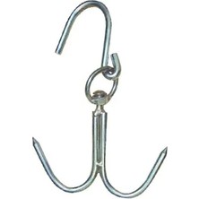 8 mm Kasap Et Kancası - 239LI Dönerli Set - Paslanmaz Çelik - Et Işleme - Hijyenik - Düzenli - Dayanıklı - Uzun Ömürlü