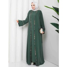 Aynur Tesettür Tesettür Giyim Büyük Beden Neşe Medine Ipeği Kumaş Büyük Beden Tesettür Abiye Iki Parça Elbise