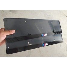 Pi Dekorasyon Bmw M Logolu Lüx Pleksi Plakalık 2 Adet 3D Piano Black Lazer Kesim