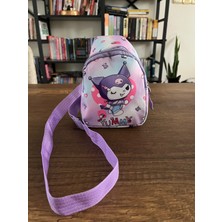 Gülümse Gel Kız Çocuk Kuromi Çapraz Çanta Yan Çanta Postacı Çantası Kol Çantası Omuz Çantası