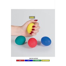 Feyza Design El Güçlendirme Silikon Stres Topu, Fizik Tedavi ve Egzersiz Için Ideal