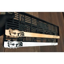 Pi Dekorasyon Plakalık Atatürk Göz ve Imzalı Takmatik Lazer Kesim Aynalı Pleksi ( 2 Adet )