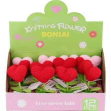 Birlik Toys Fl-7 12Lİ Kroşe Örgü Saksıda Kalp - 1 Adet Stokta Olan Gönderilir