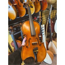 Allians SV-444 Model 4/4 Boy Ful Abanoz Masif Keman Seti, Yüksek Kalite ve Şıklık