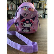 Gülümse Gel Kız Çocuk Kuromi Çapraz Çanta Yan Çanta Postacı Çantası Kol Çantası Omuz Çantası