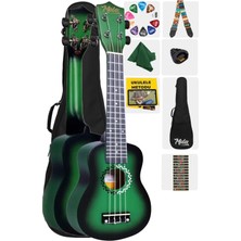 Allians Sunburs Efektli Maun Concert Ukulele Full Set, Mükemmel Ses ve Tasarım