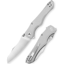 Trivisa Triton-03 | Başparmak Sapı | G10 Sap | Önden Açılan 14C28N Çelik Çakı | TY24-GG-14