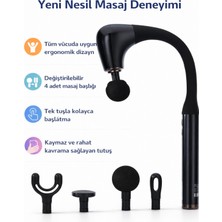 Feyza Design Derin Doku Masaj Tabancası, Çok Modlu, Uzatılmış Sap, Rahatlatıcı Kullanım