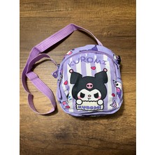 Gülümse Gel Kız Çocuk Kuromi Çapraz Çanta Yan Çanta Postacı Çantası Kol Çantası Omuz Çantası