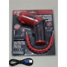 abnturk Şarjlı Tornavida Seti USB Şarjlı Vidalama Seti