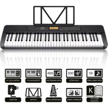 Allians JTK-3600 61 Tuş Hassasiyetli 5 Oktav Org Siyah